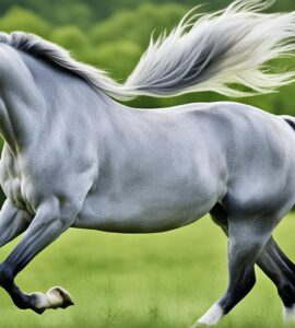 cheval gris