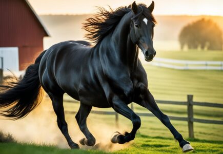 magnifique cheval frison